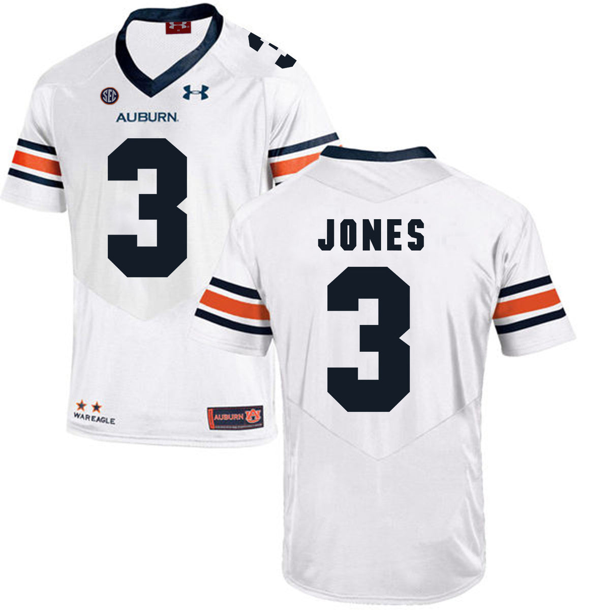 Jonathan Jones Auburn Tigers white jersey