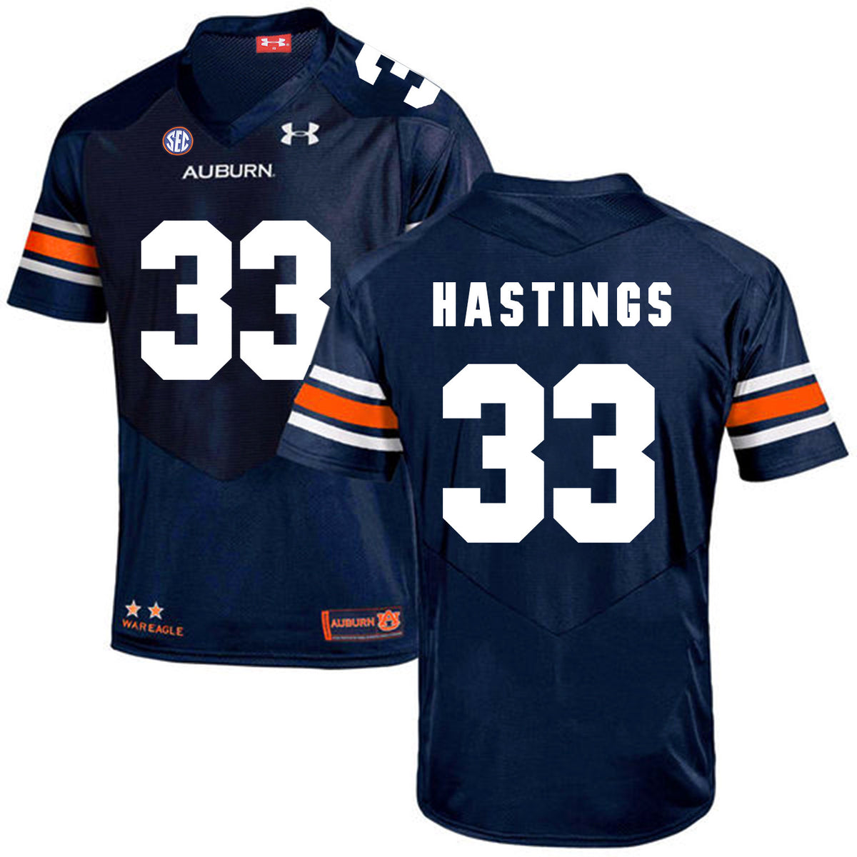 Will Hastings Auburn Tigers navy jersey
