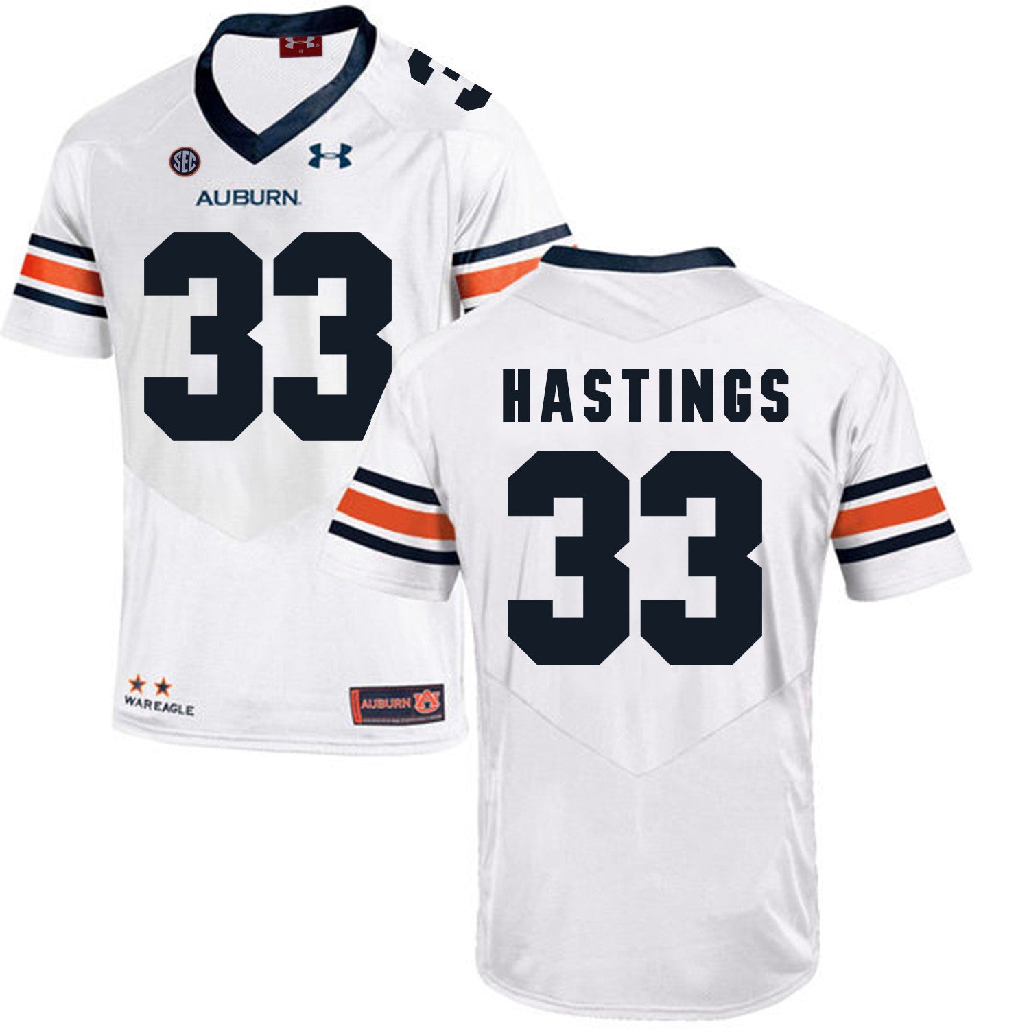 Will Hastings Auburn Tigers white jersey