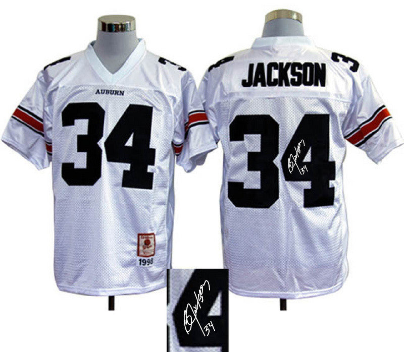 Jackson Auburn Tigers white jersey