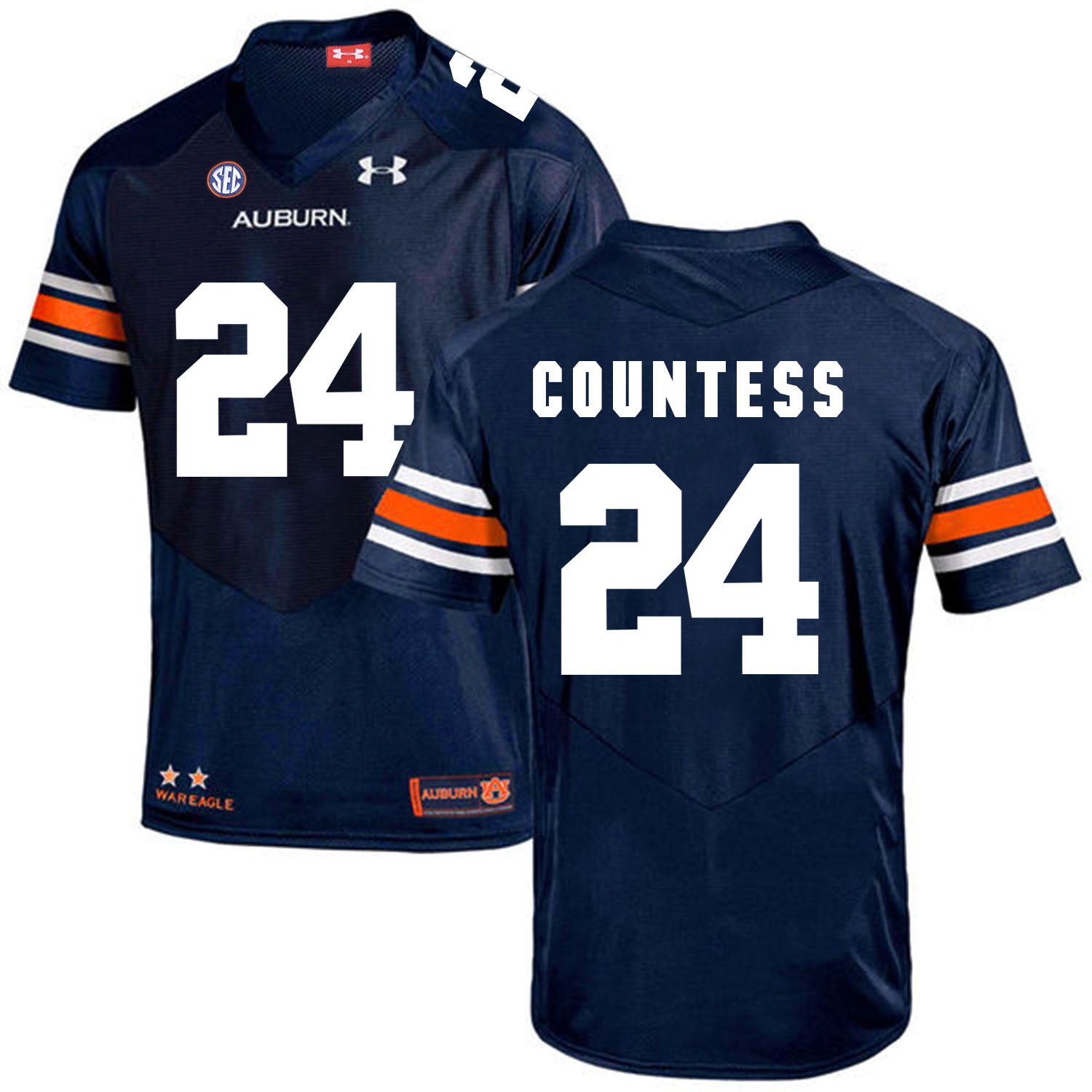 Blake Countess Auburn Tigers navy jersey