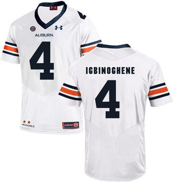 Noah Igbinoghene Auburn Tigers white jersey