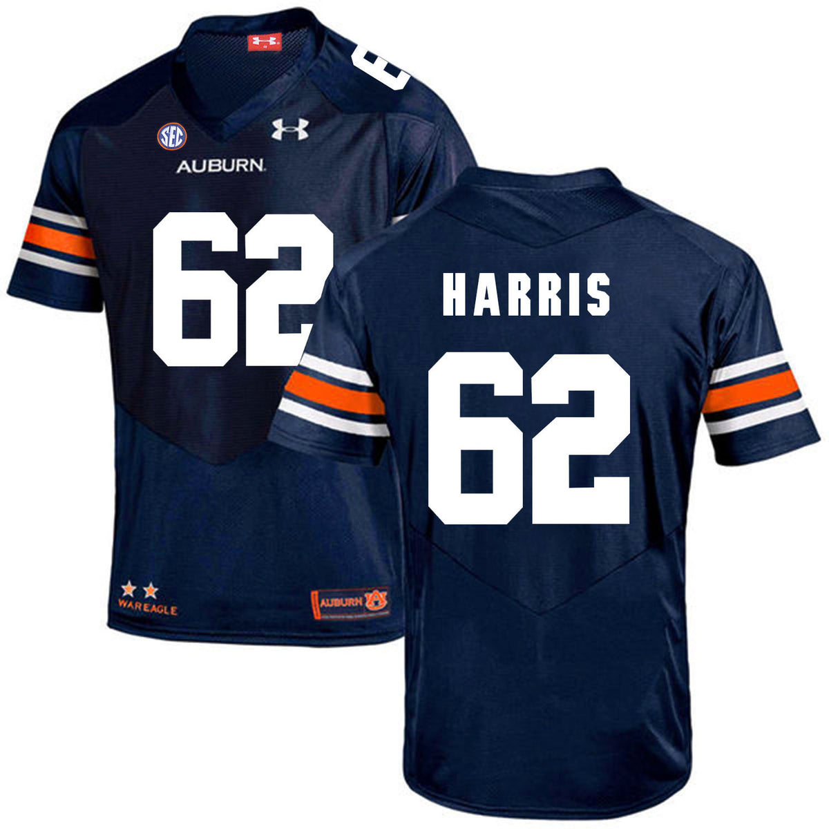 Josh Harris Auburn Tigers navy jersey