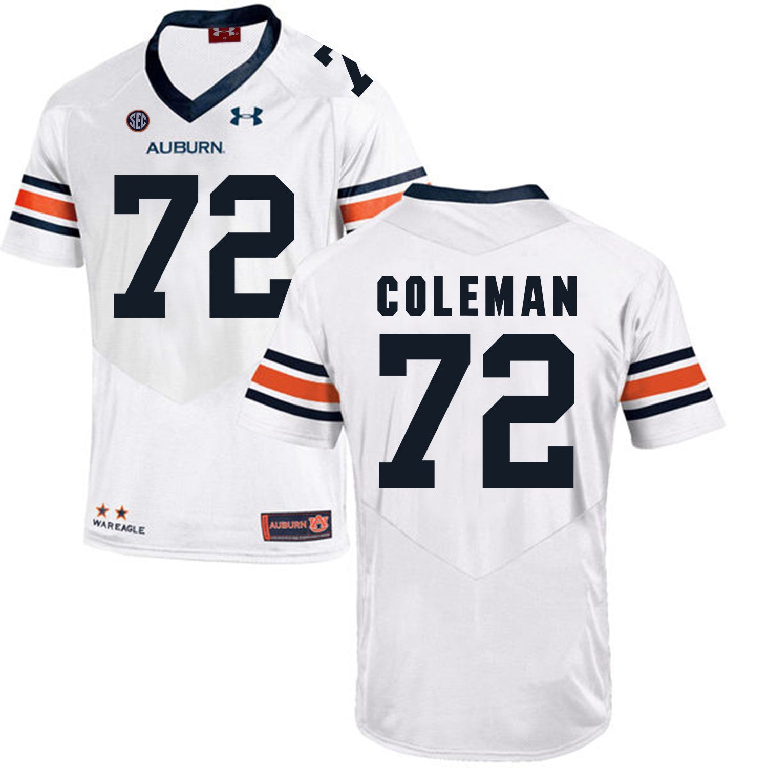 Shon Coleman Auburn Tigers white jersey