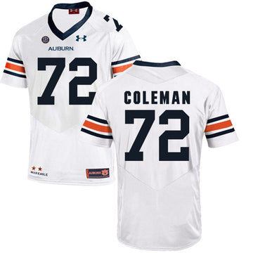 Shon Coleman Auburn Tigers white jersey