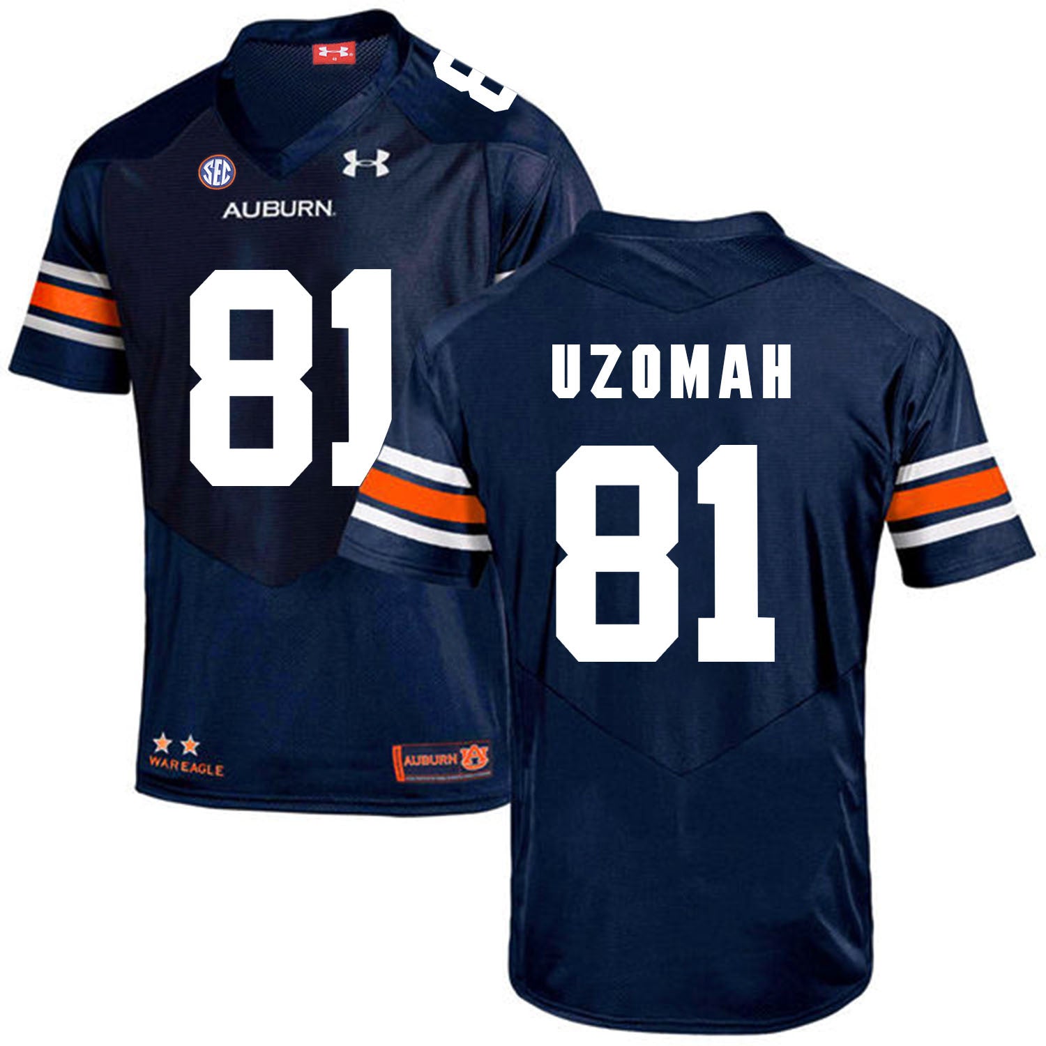 C.J. Uzomah Auburn Tigers navy jersey