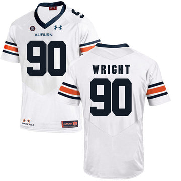 Gabe Wright Auburn Tigers white jersey