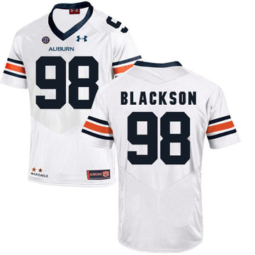 Angelo Blackson Auburn Tigers white jersey