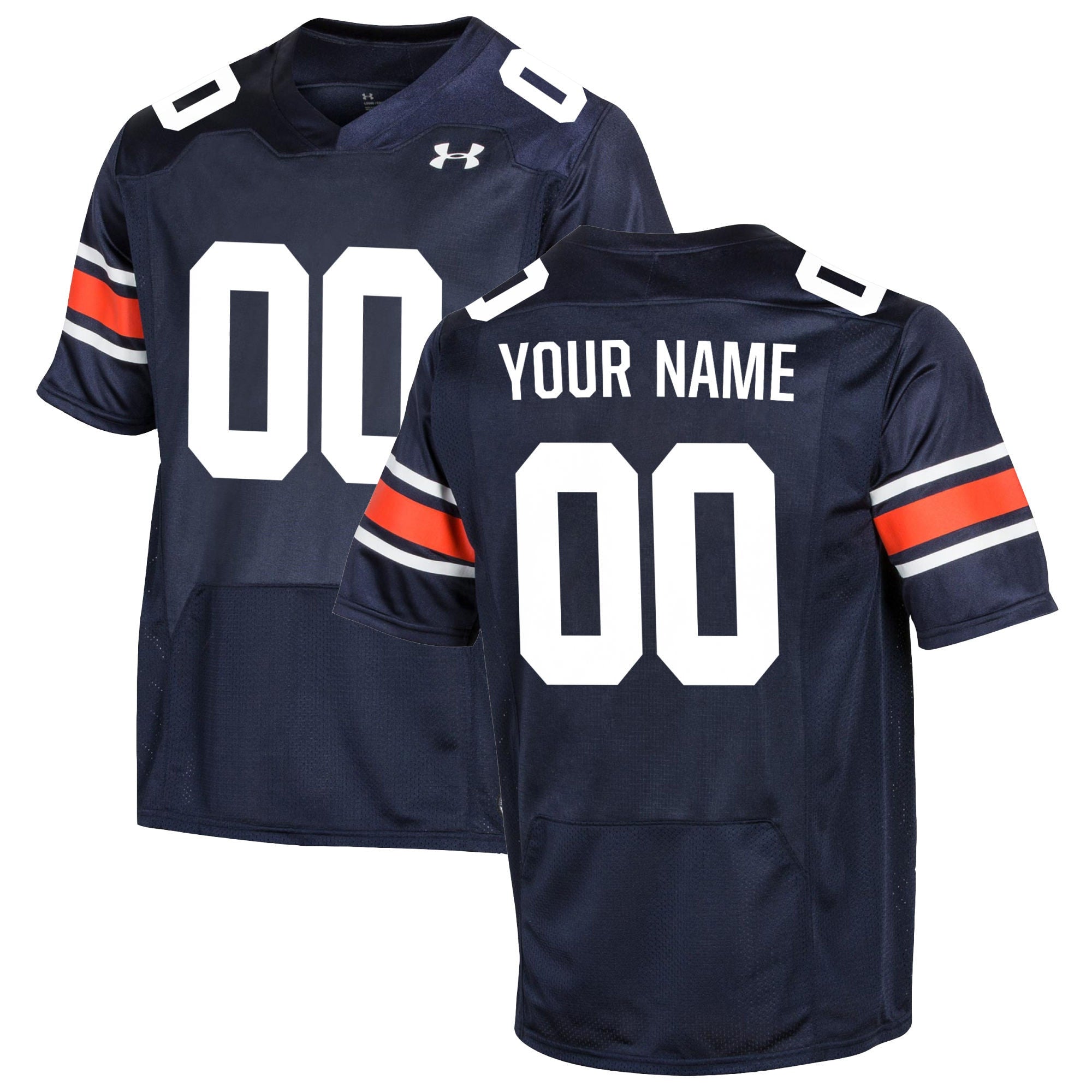 Custom Auburn Tigers navy jersey