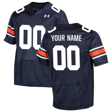 Custom Auburn Tigers navy jersey