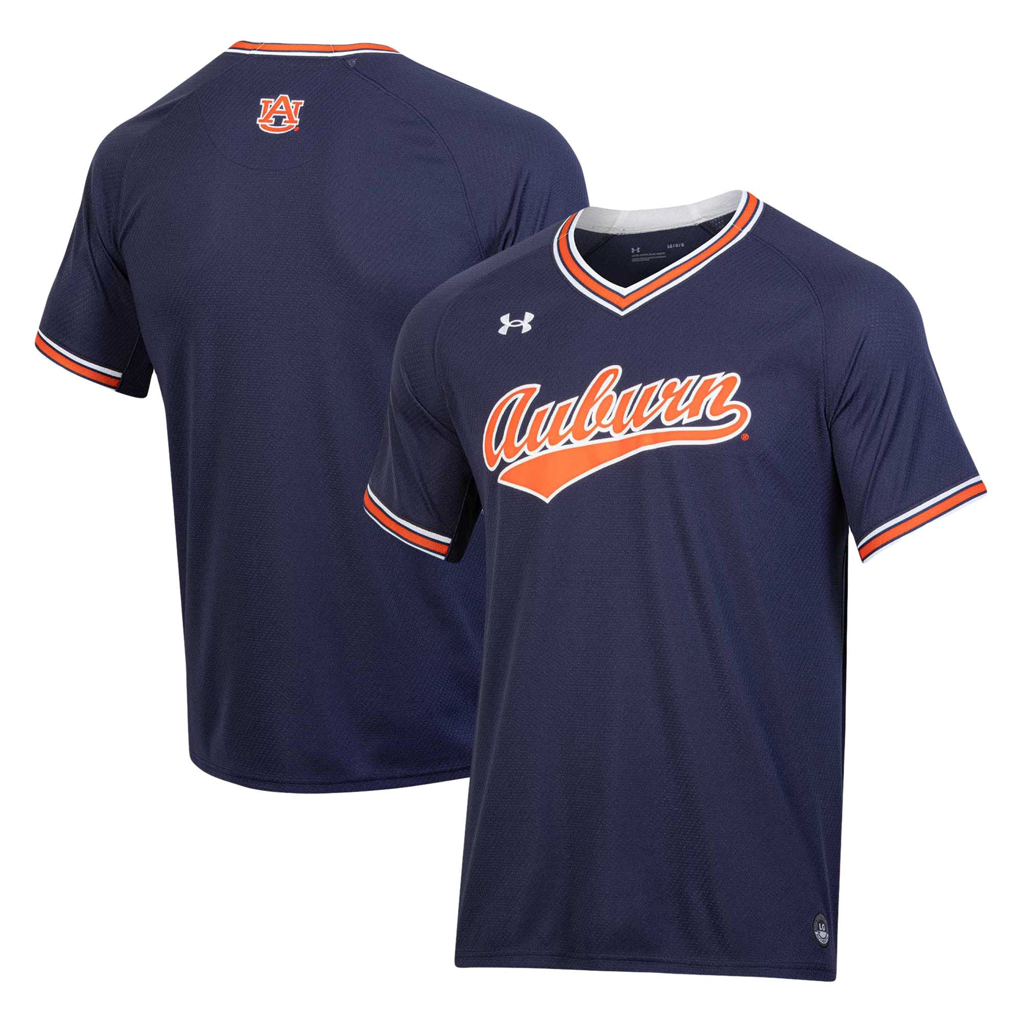 Under Armour Softball V-neck Auburn Tigers navy jersey