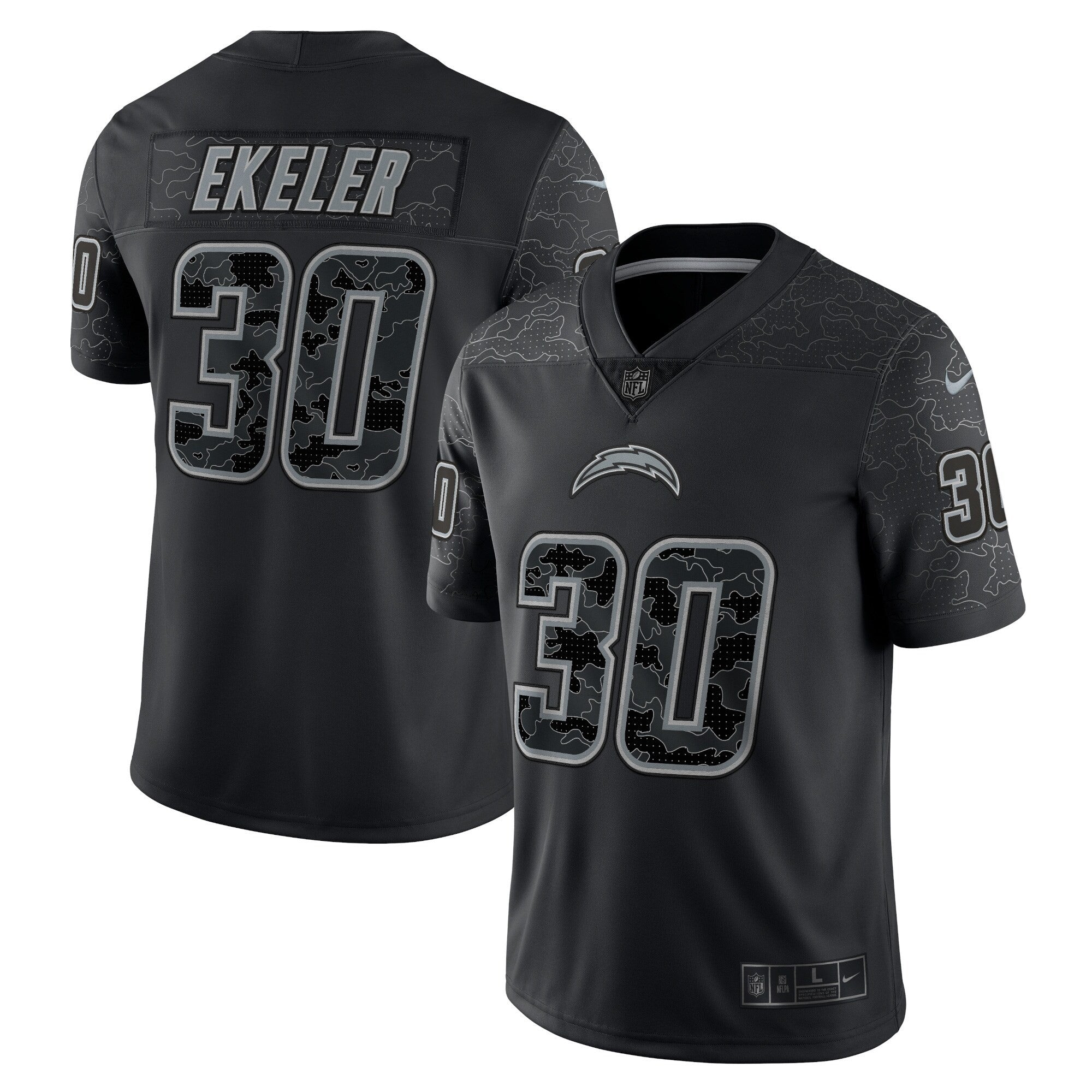 Austin Ekeler Rflctv Los Angeles Chargers black Limited jersey