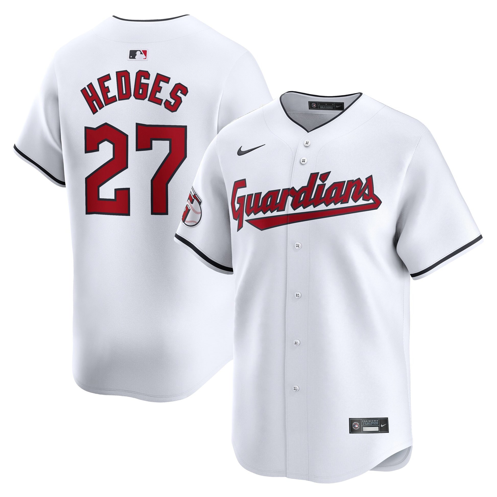 Austin Hedges Cleveland Guardians white Limited jersey