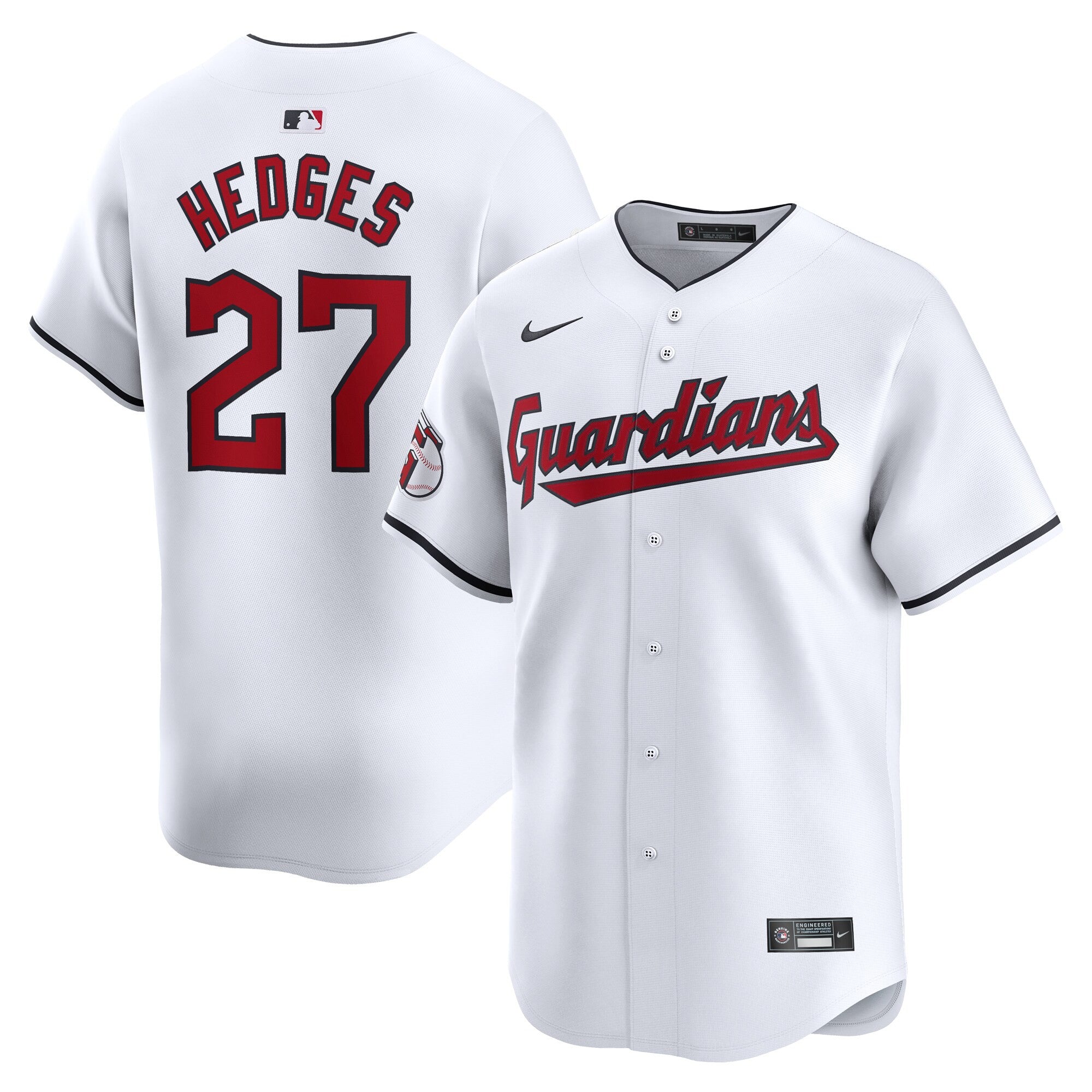 Austin Hedges Cleveland Guardians white Limited jersey