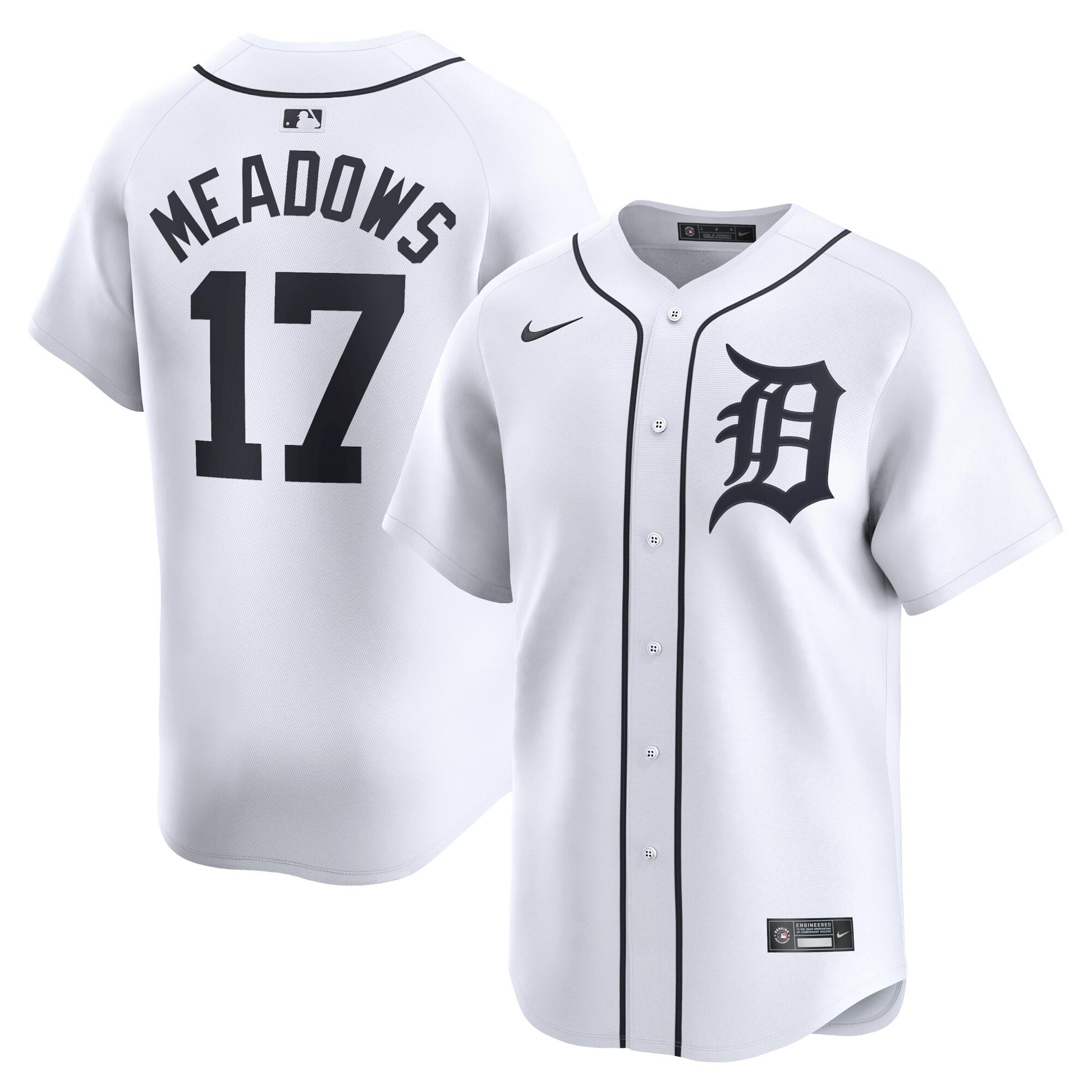 Austin Meadows Detroit Tigers white Limited jersey