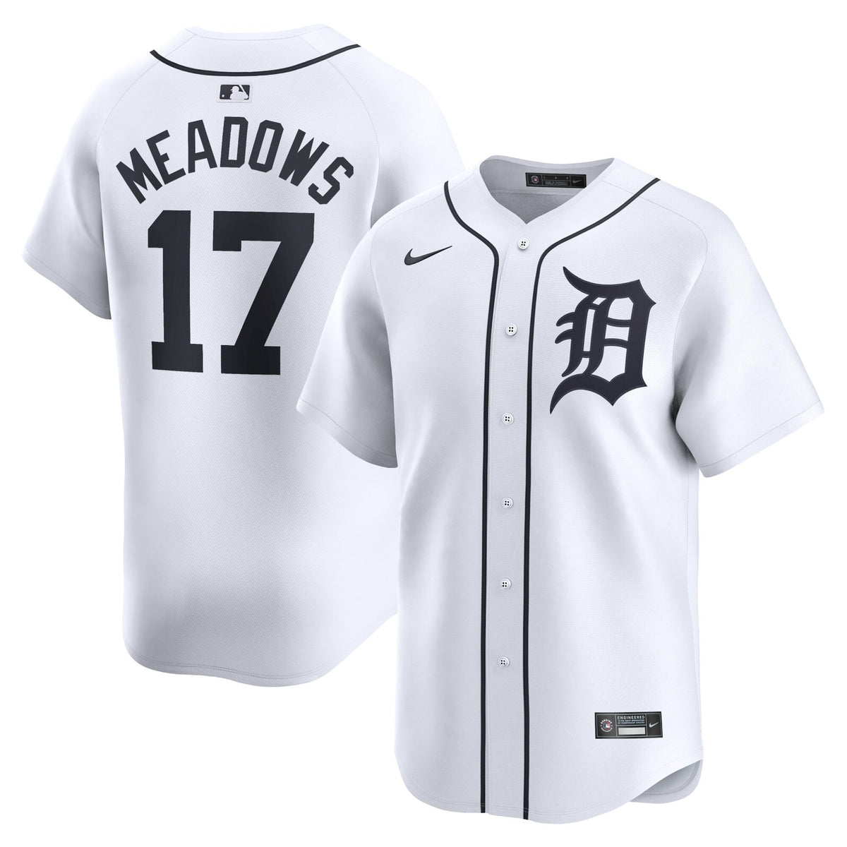 Austin Meadows Detroit Tigers white Limited jersey