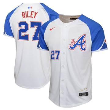 Austin Riley Atlanta Braves white City Connect jersey