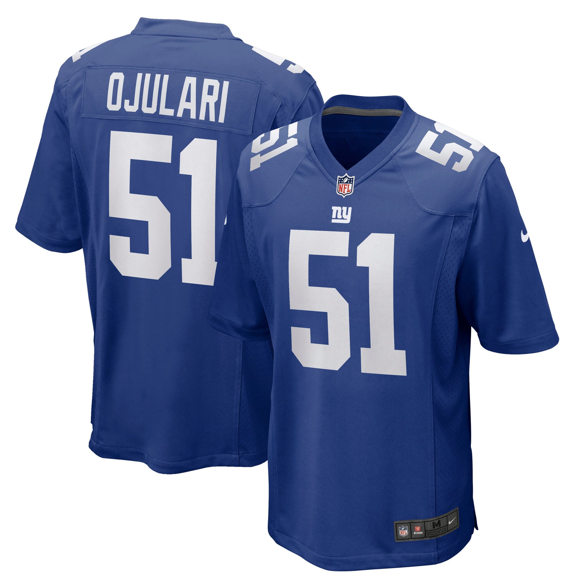Azeez Ojulari New York Giants royal jersey