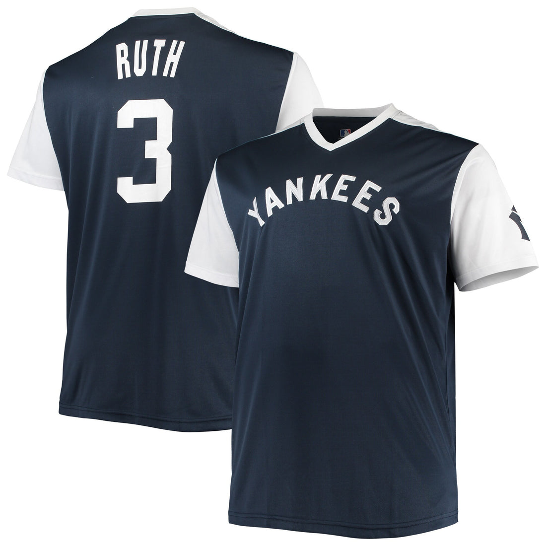 Babe Ruth New York Yankees navy Cooperstown jersey