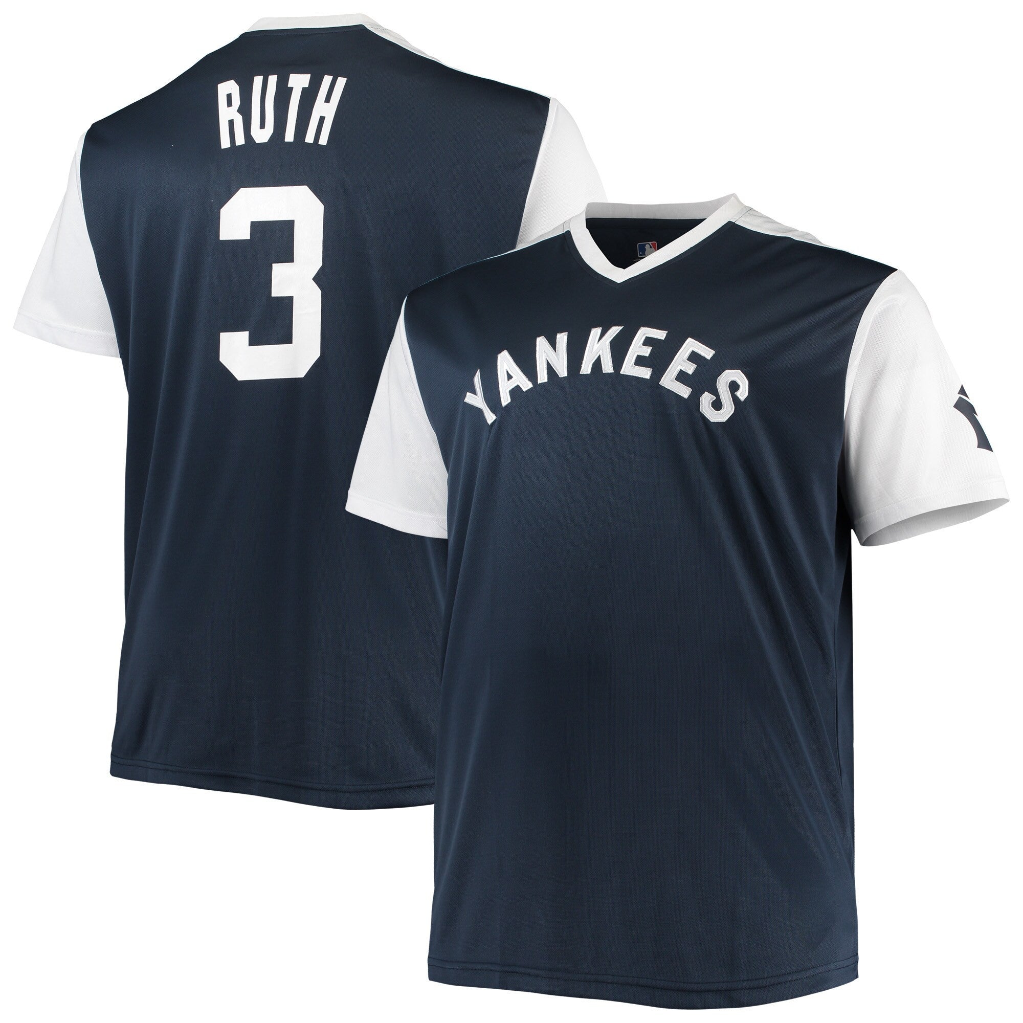 Babe Ruth New York Yankees navy Cooperstown jersey