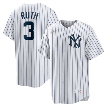 Babe Ruth New York Yankees white Cooperstown jersey