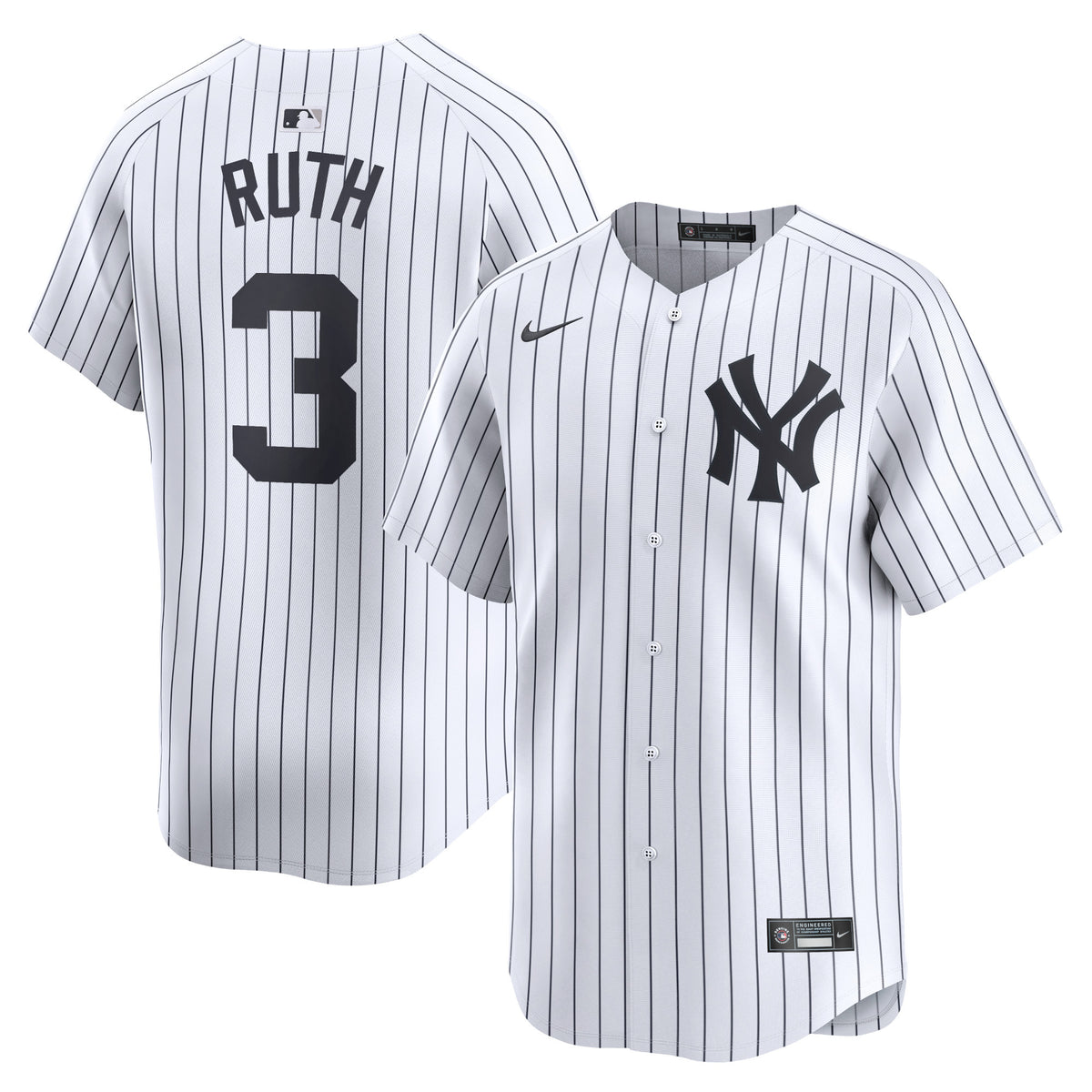 Babe Ruth New York Yankees white Limited jersey