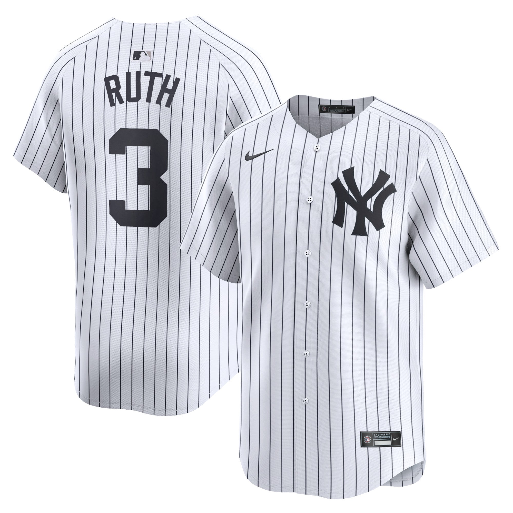 Babe Ruth New York Yankees white Limited jersey