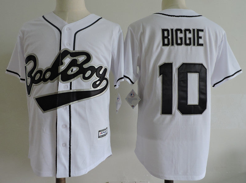 Bad Boy Bad Boy 10 Biggie Smalls white jersey