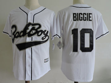 Bad Boy Bad Boy 10 Biggie Smalls white jersey