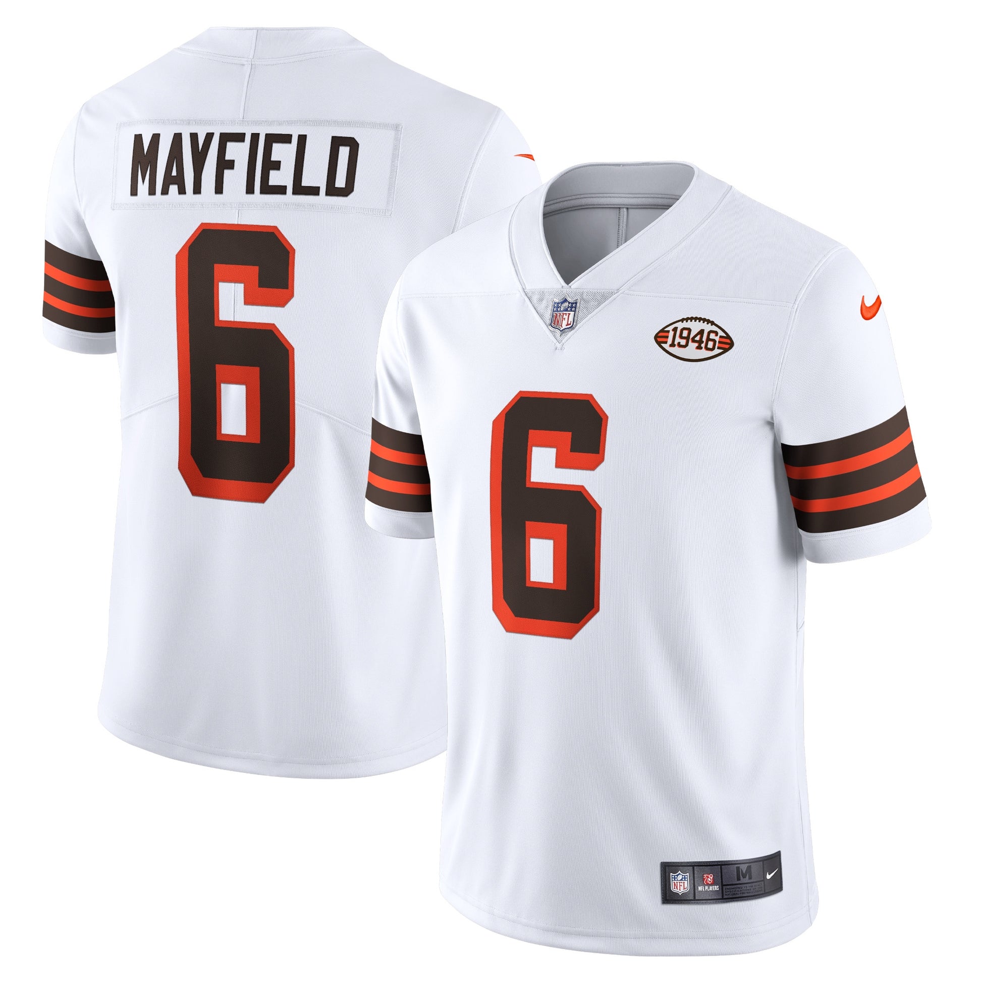 Baker Mayfield Cleveland Browns white Vapor jersey