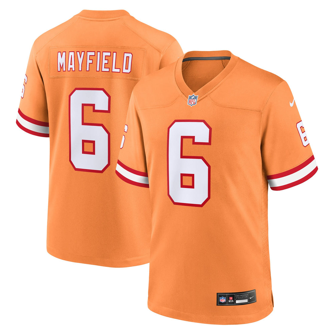Baker Mayfield Tampa Bay Buccaneers orange Throwback jersey