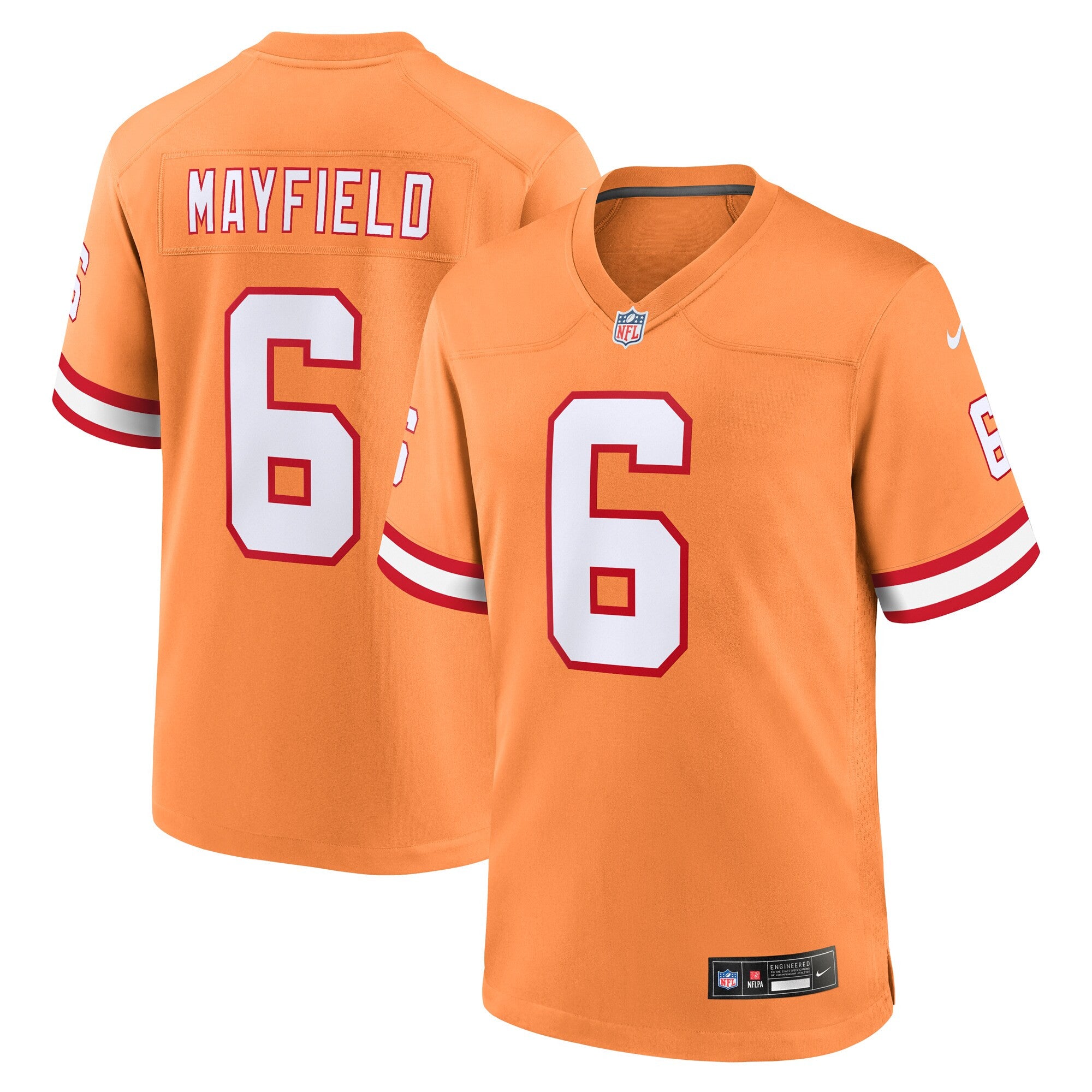 Baker Mayfield Tampa Bay Buccaneers orange Throwback jersey