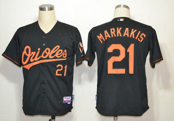 Markakis Baltimore Orioles black jersey