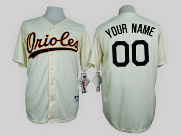Baltimore Orioles cream jersey