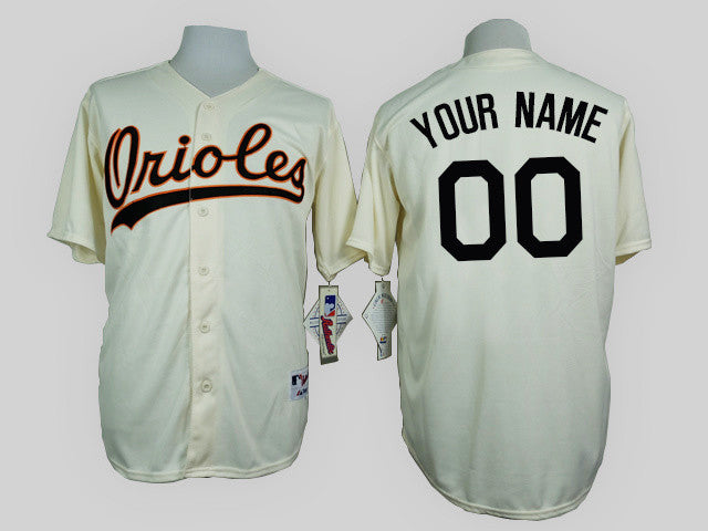 Baltimore Orioles cream jersey