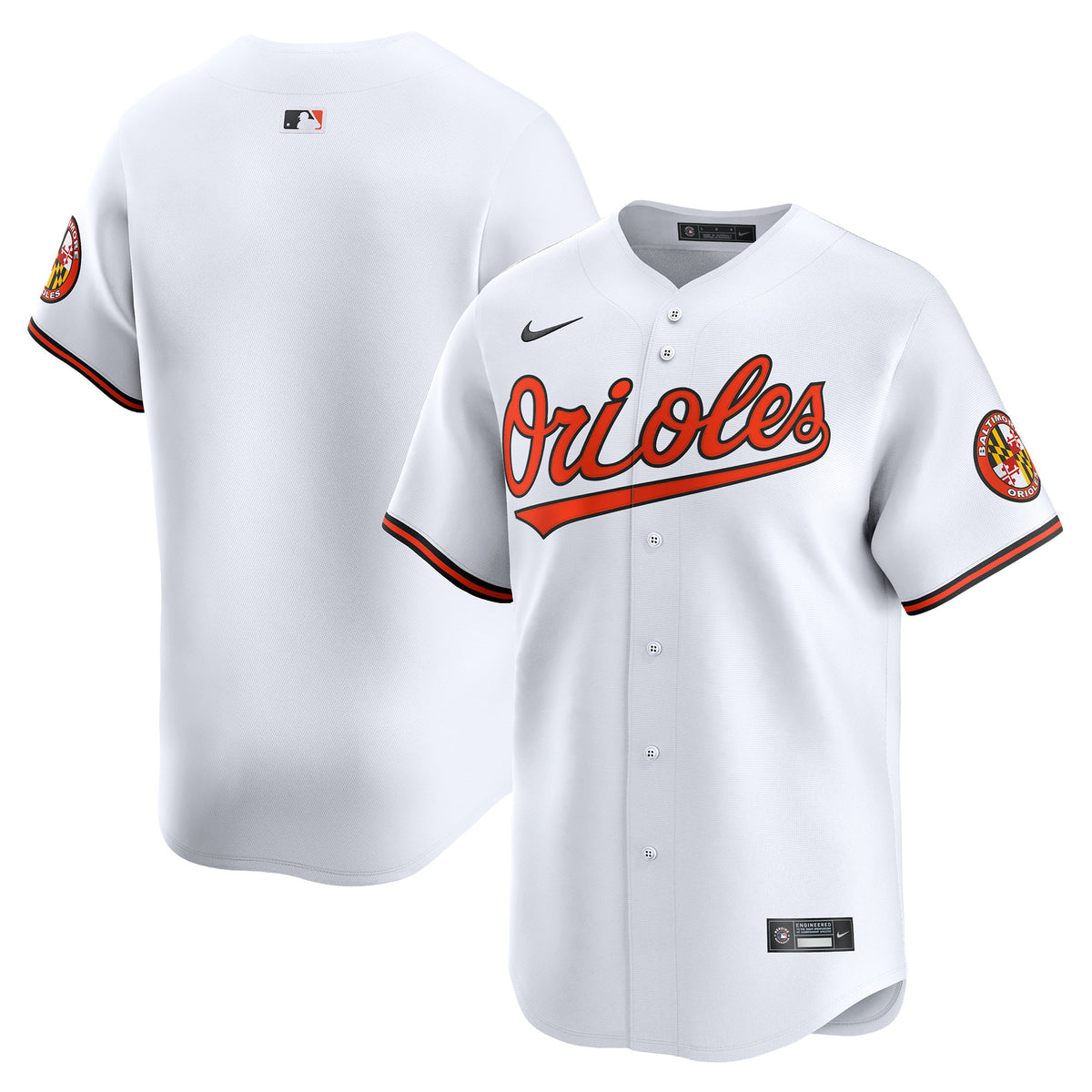 Baltimore Orioles white Limited jersey