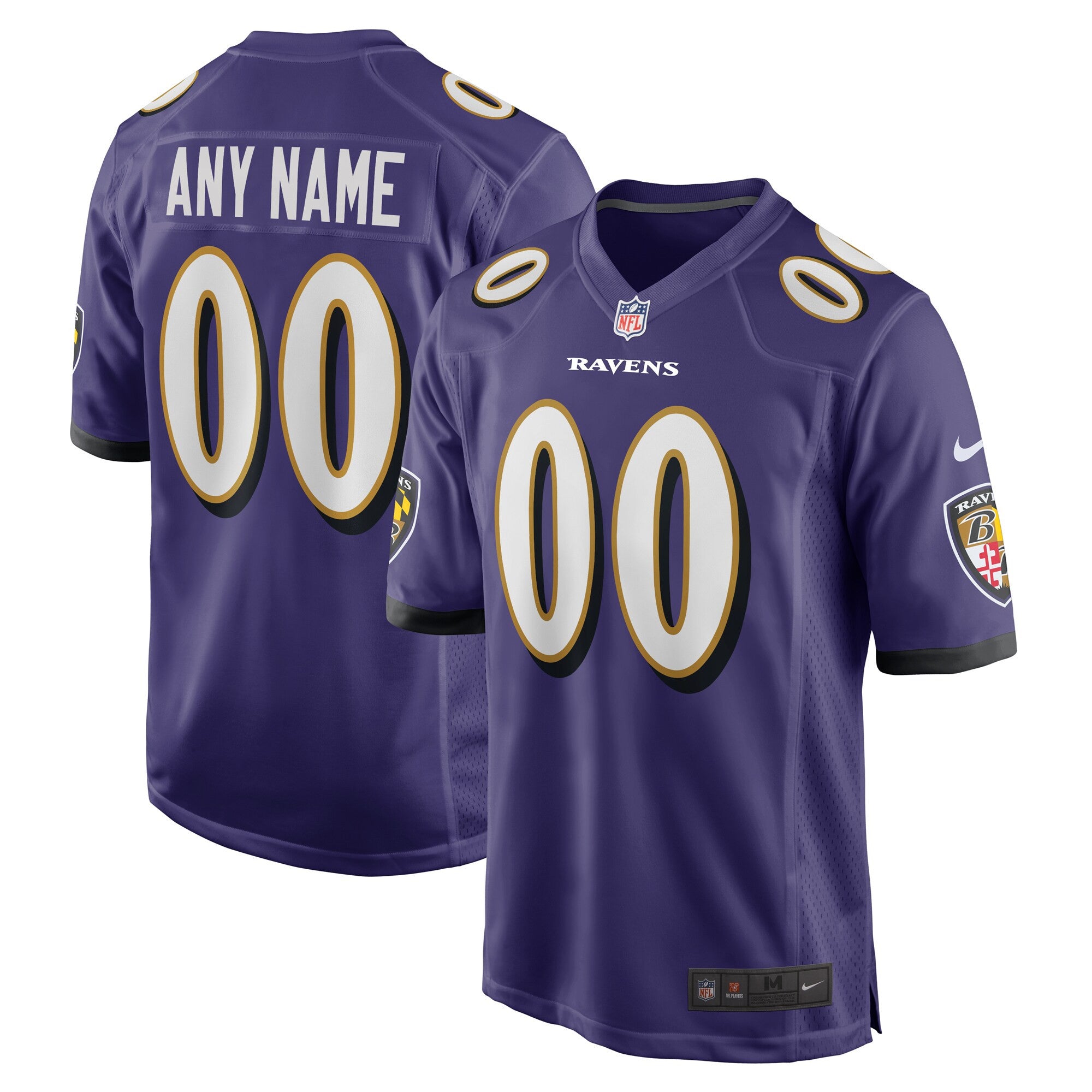 Custom Baltimore Ravens purple jersey