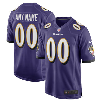 Custom Baltimore Ravens purple jersey