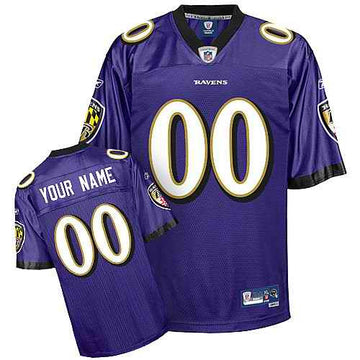 Custom Baltimore Ravens purple jersey