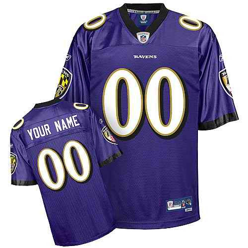 Custom Baltimore Ravens purple jersey