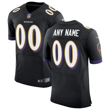 Speed Machine Baltimore Ravens black Elite jersey