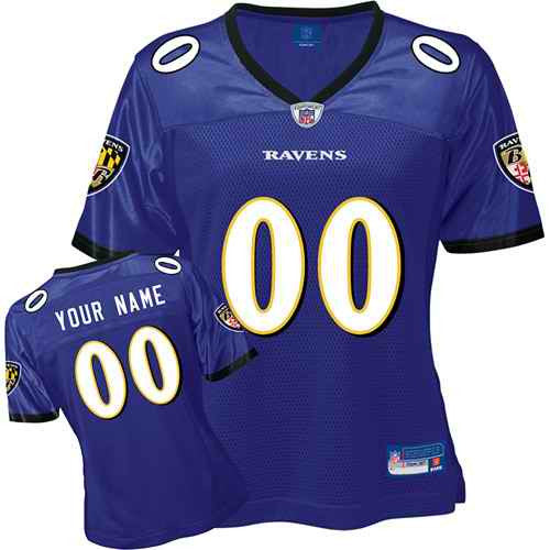 Custom Baltimore Ravens purple jersey