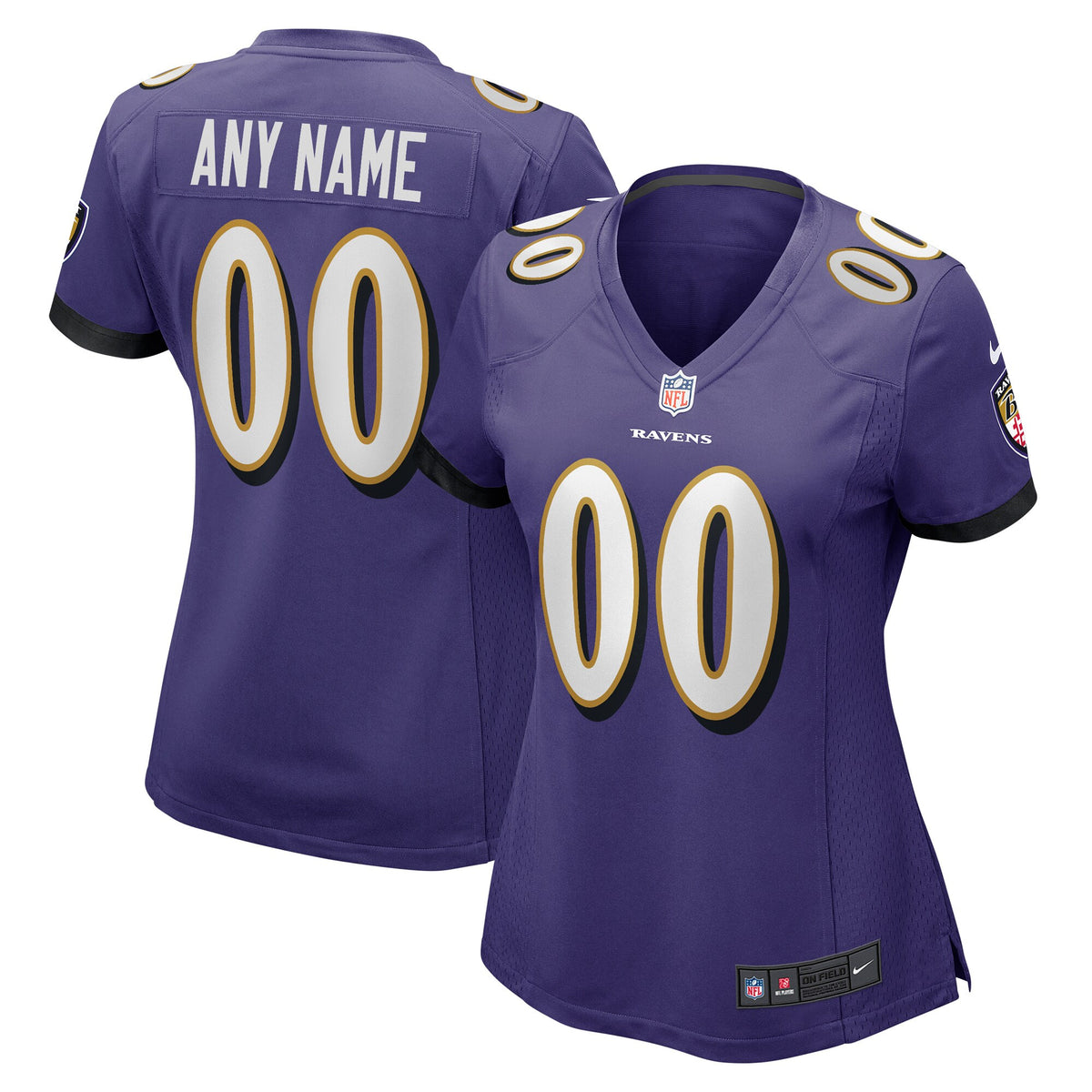 Custom Baltimore Ravens purple jersey
