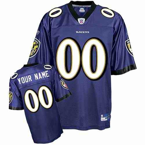 Custom Baltimore Ravens purple jersey