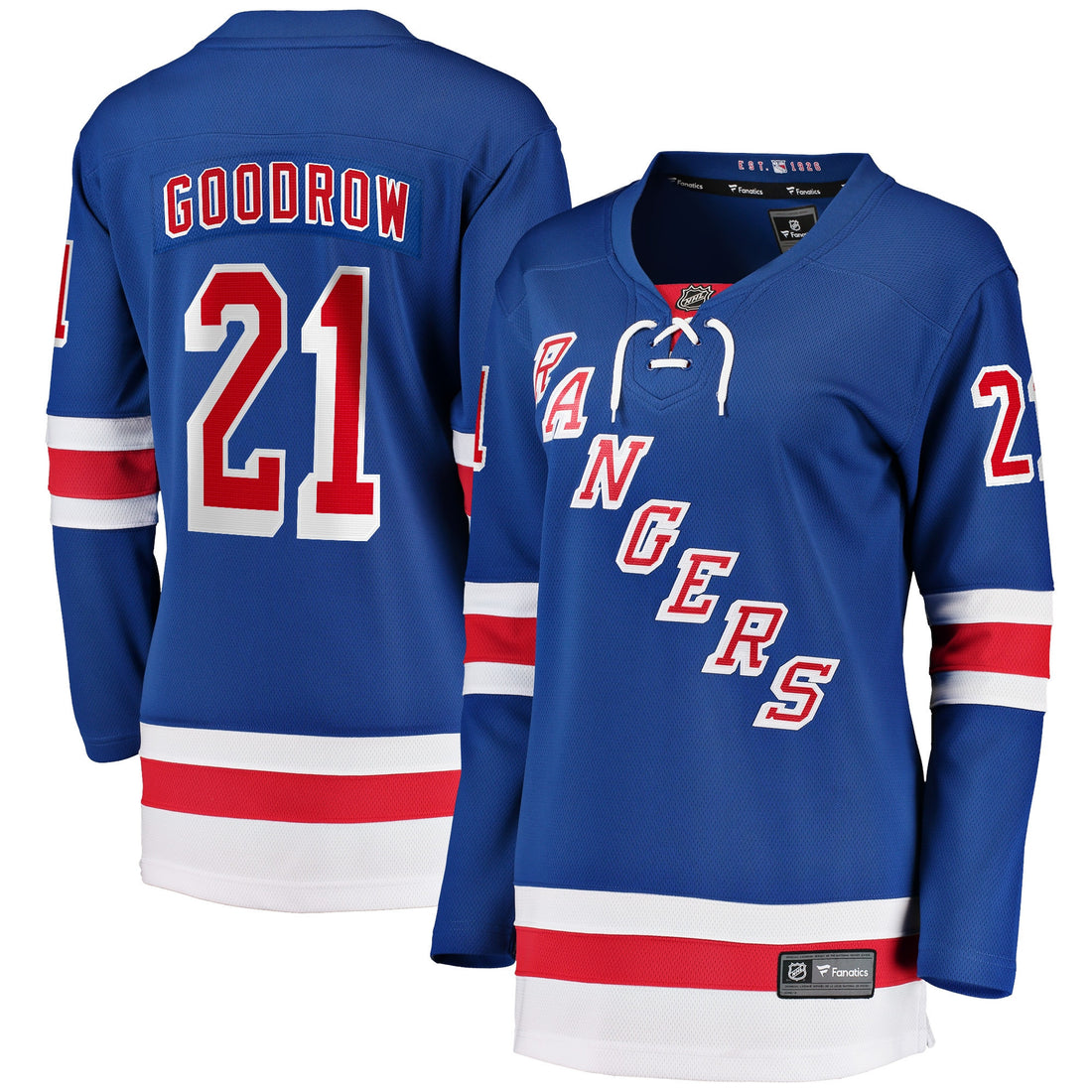 Barclay Goodrow New York Rangers blue Home jersey