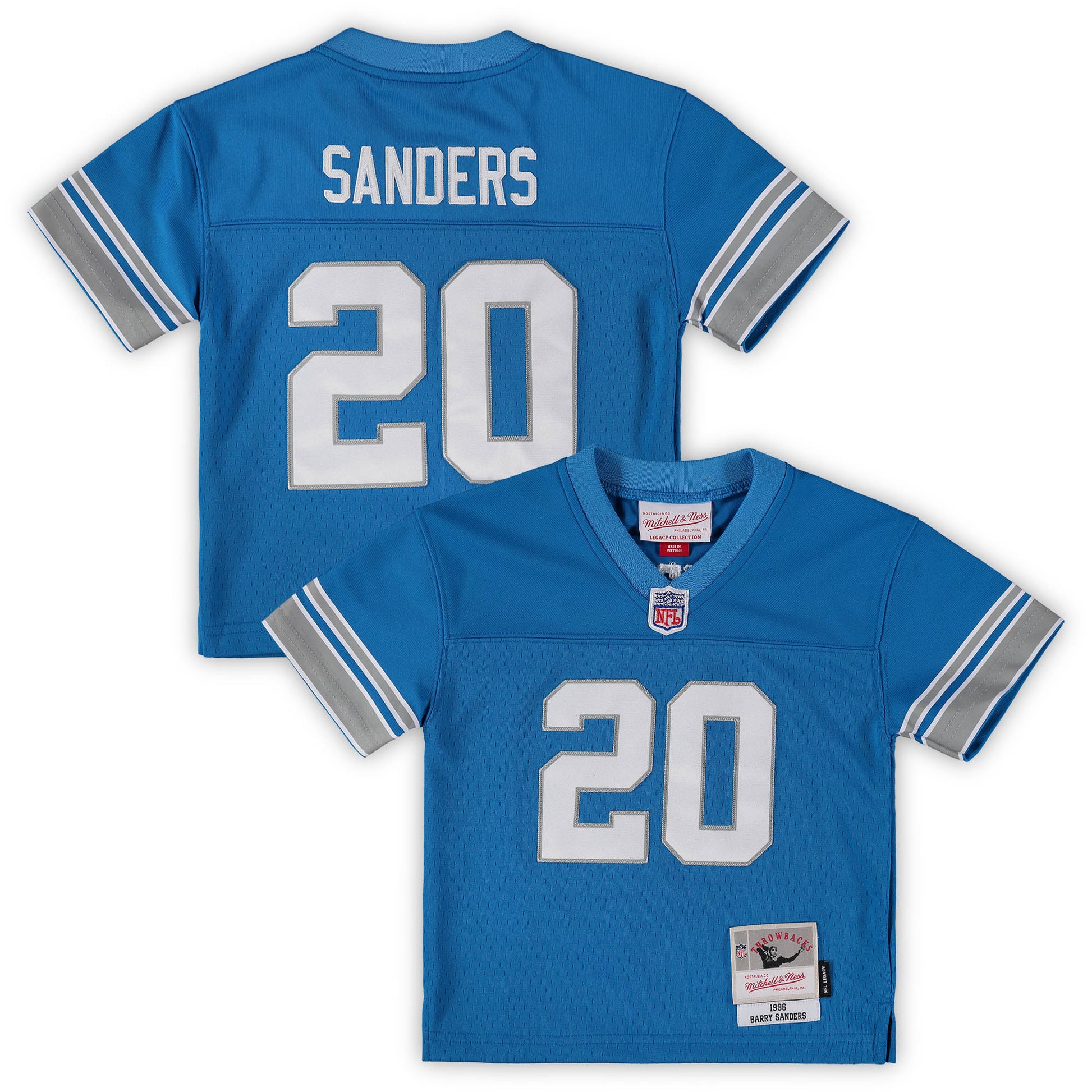 Barry Sanders Detroit Lions blue jersey
