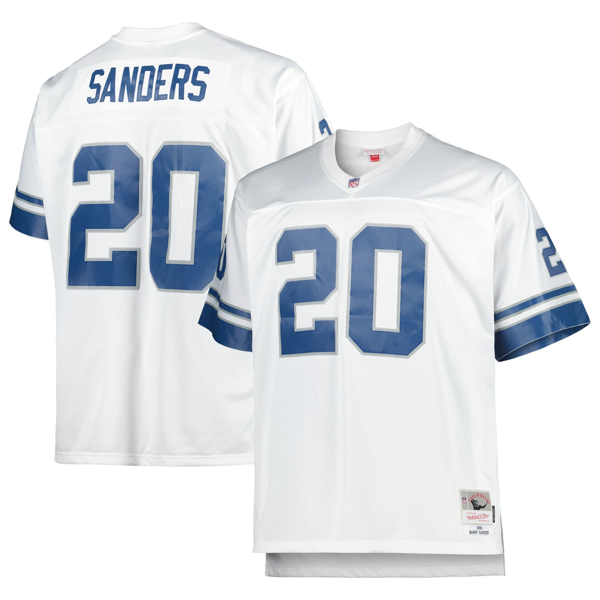 Barry Sanders Detroit Lions white jersey