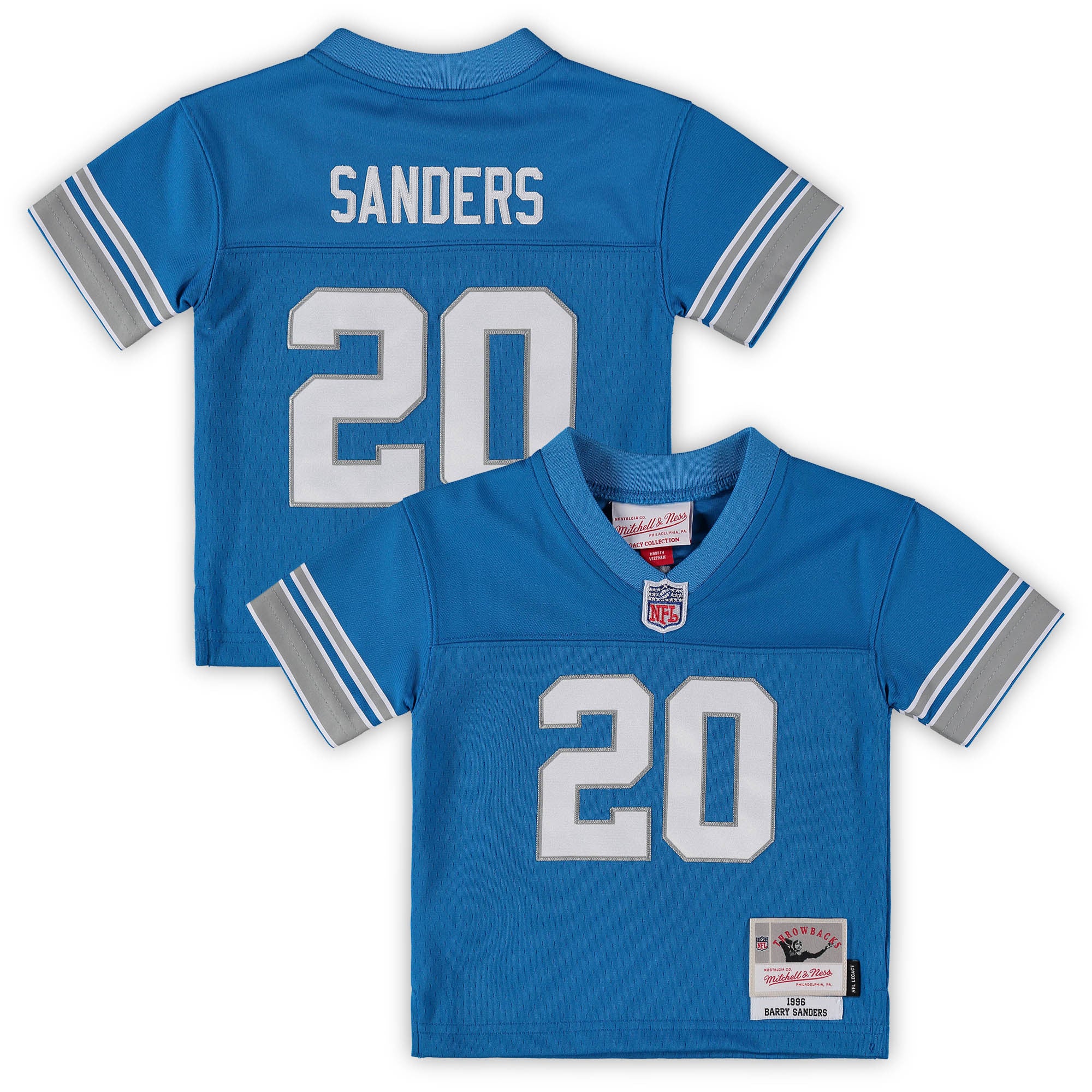 Barry Sanders Detroit Lions blue jersey
