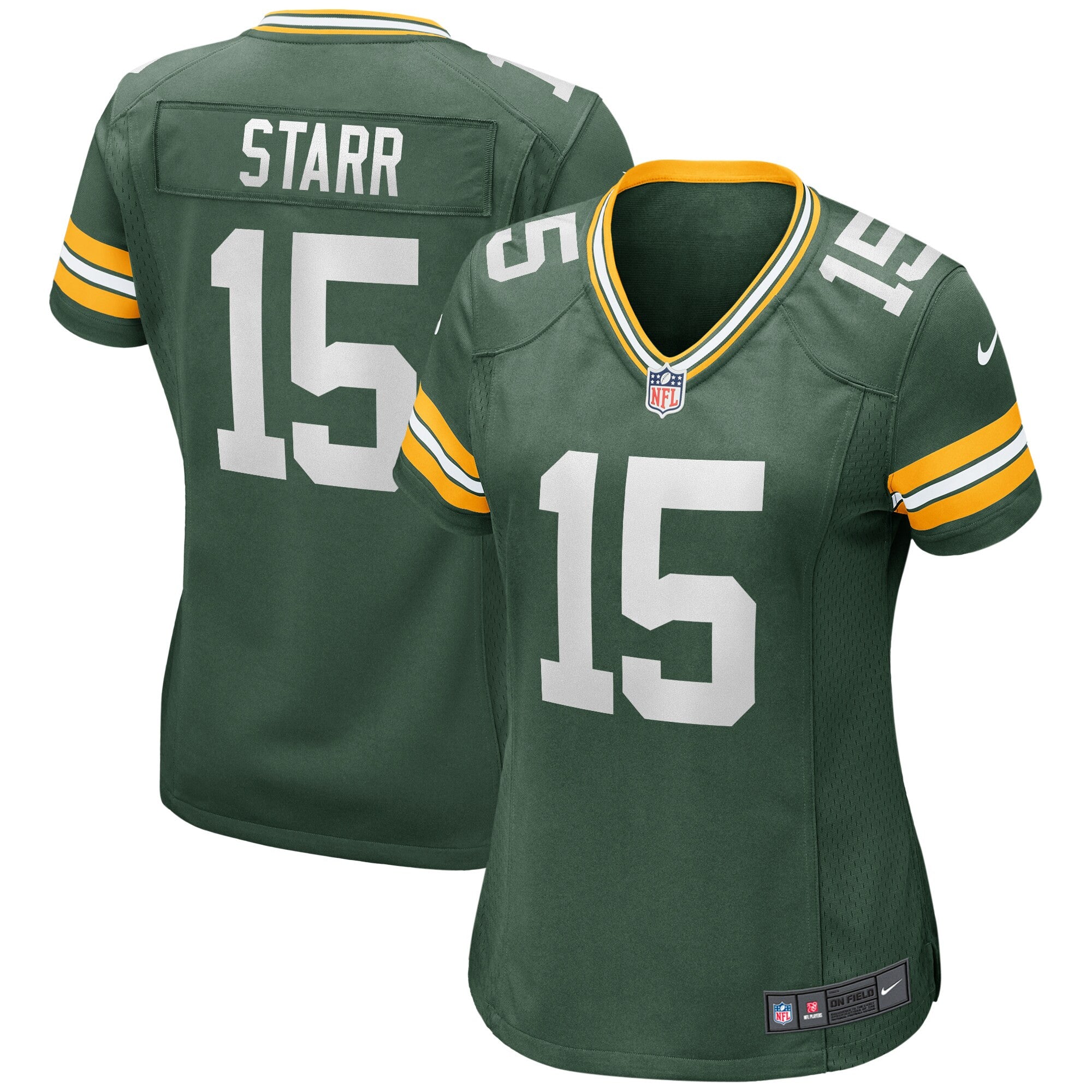 Bart Starr Green Bay Packers green Game jersey
