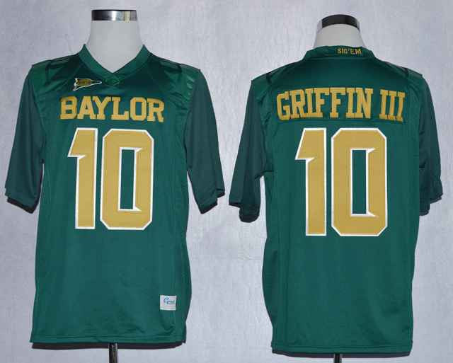 Lache Rebort Griffin III Baylor Bears green jersey